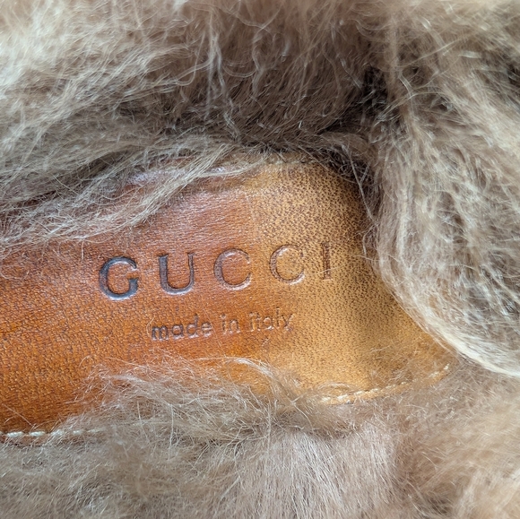 Gucci Princetown Tiger Black Leather Size 37 Horse Bit Mules Loafers - Picture 6 of 10